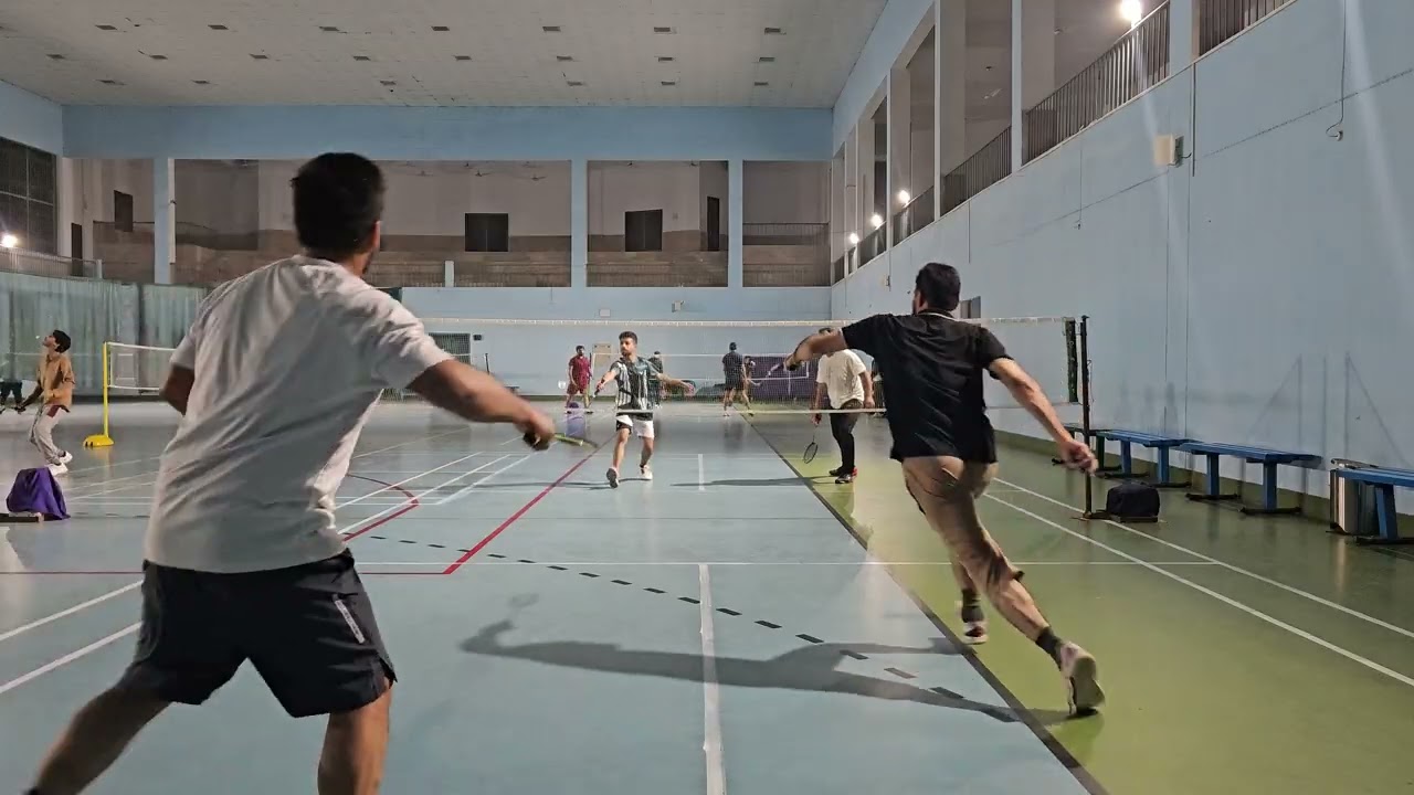 Abdul & Haris Vs. Shabbir & Hunain Badminton Doubles Match 1/2(2nd Three)