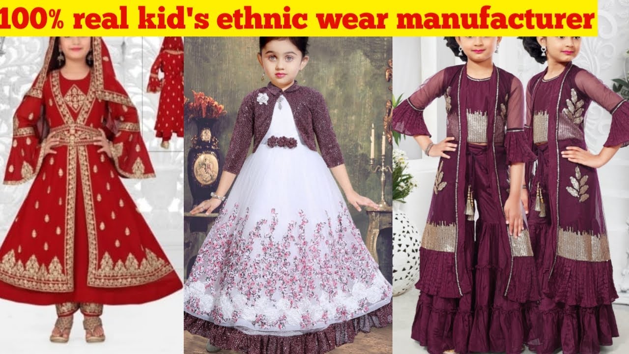 Kids Ethnic Wear Manufacturer | Kids Party Wear Dresses | Girls Ethnic Wear Market