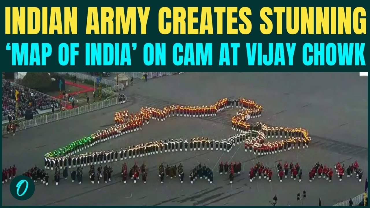 Beating Retreat Ceremony 2026: &lsquo;Map of India&rsquo; Emerges at Vijay Chowk in Dazzling Army Formation 
