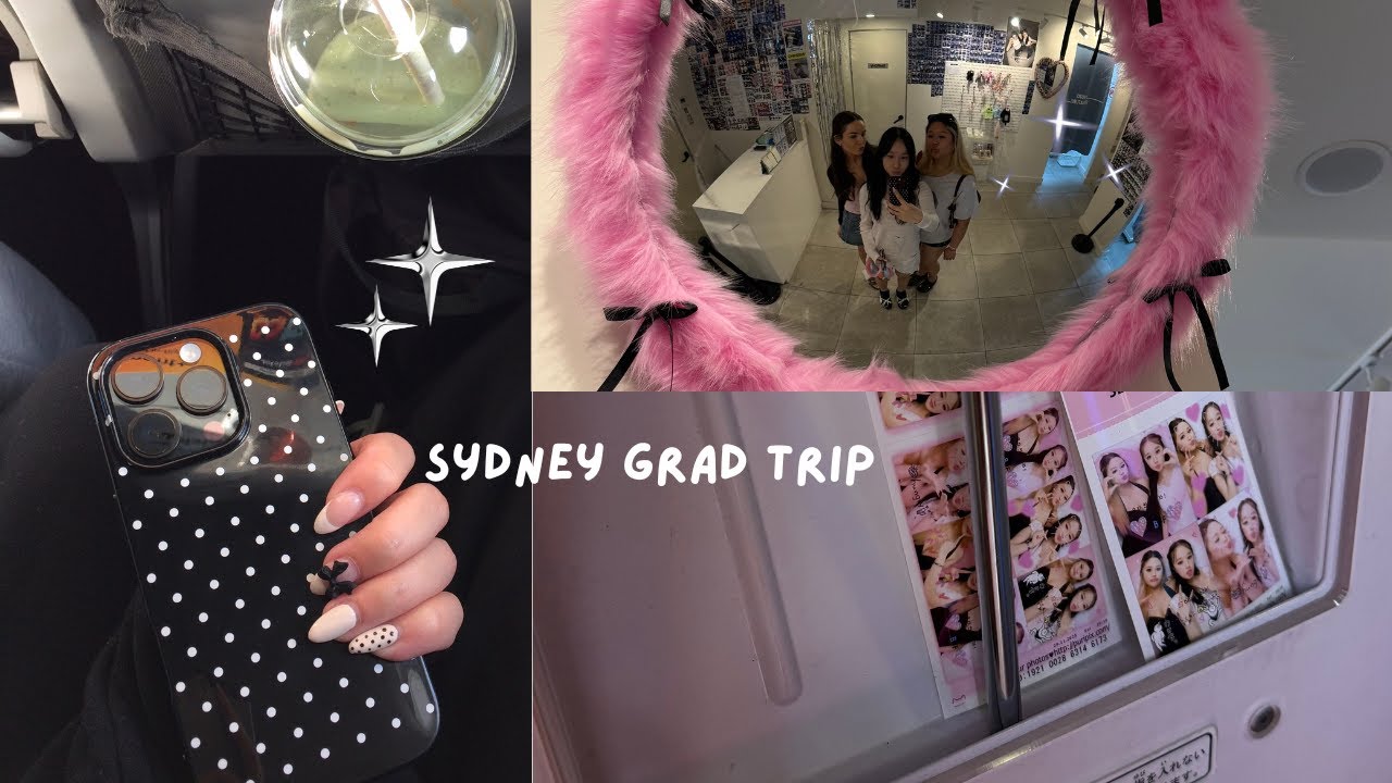 POST-GRAD girls trip🪽: sydney, site-seeing, photobooths, arcade