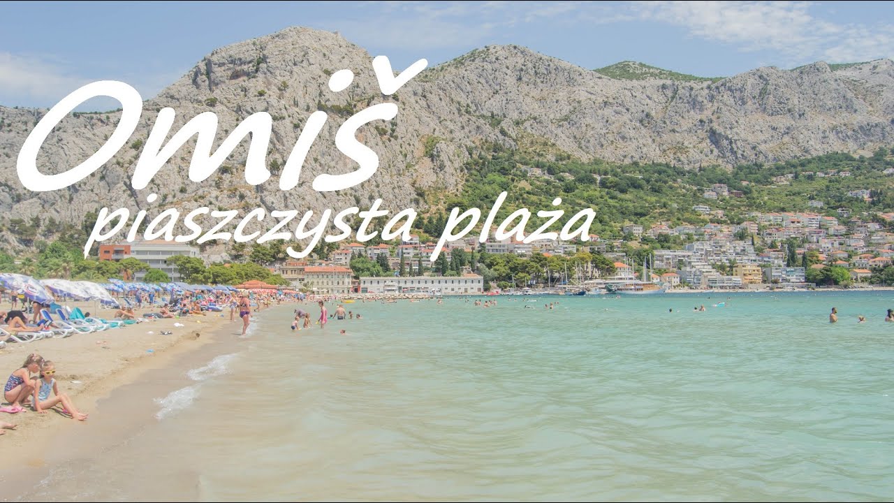 Omiś piaszczysta plaża Velika, Cetina, atrakcje w Omi&scaron;, mieście pirat&oacute;w w Dalmacji - Chorwacja autem