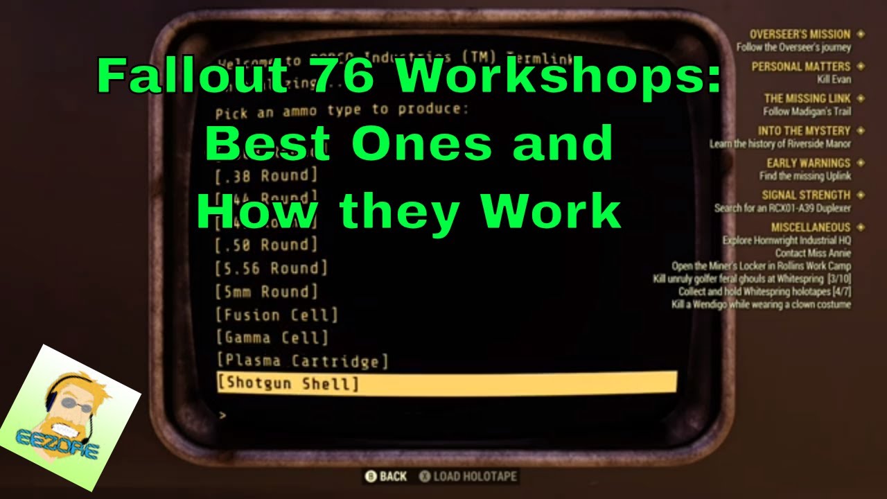 Fallout 76: Workshop locations and how to use them! Also, best ones currently