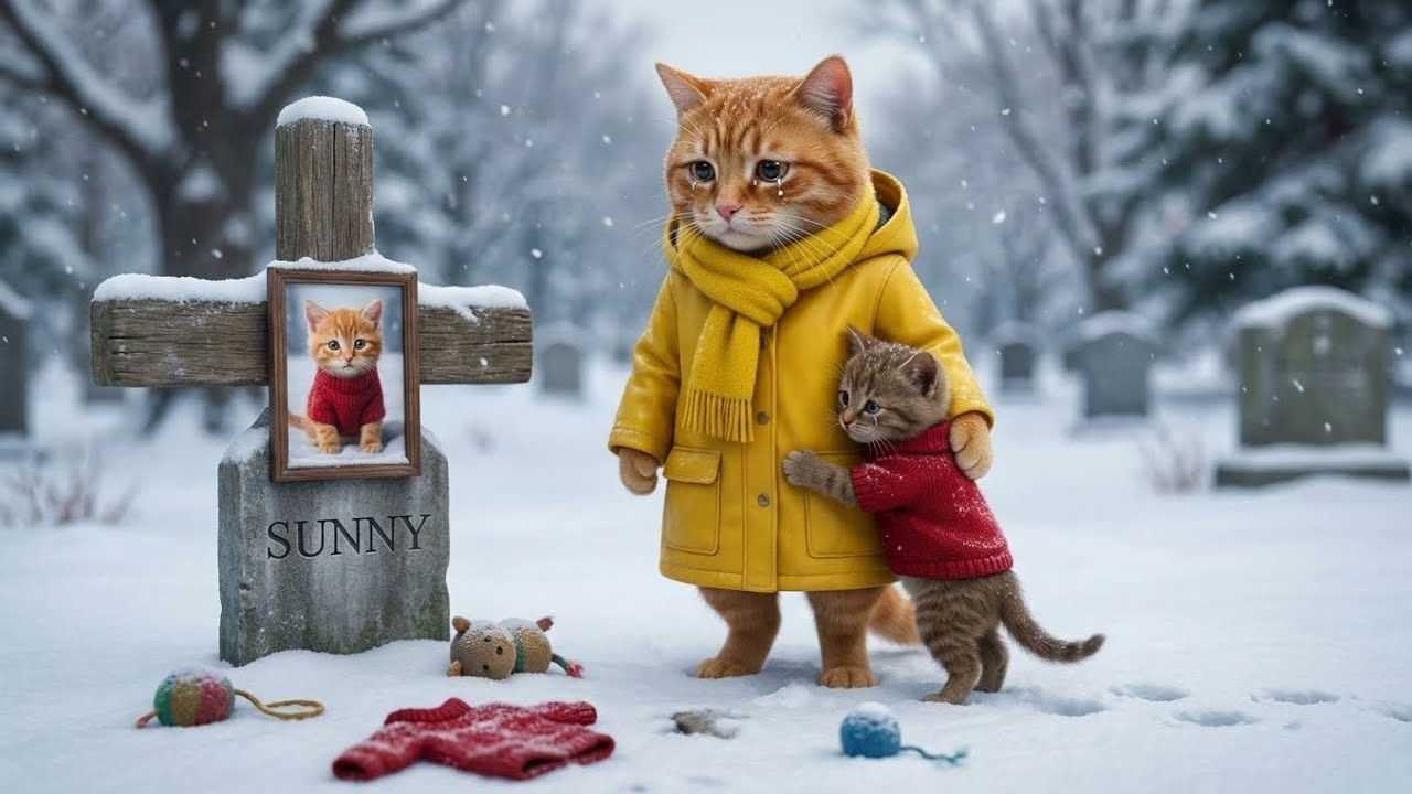 Mama Cat Found Her Frozen Kitten in the Snow | Emotional Rescue Attempt 😢❄️