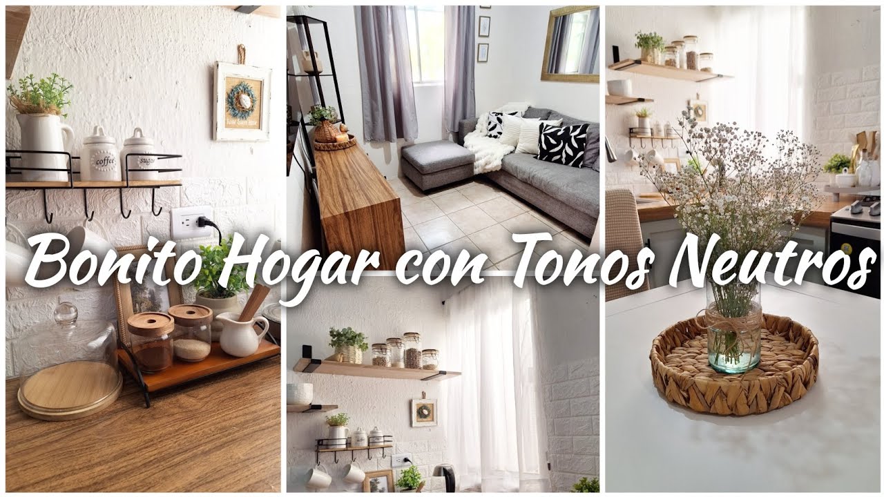 🏡✨️🌿IDEAS DECORACION NEUTRAL PARA MI PEQUE&Ntilde;O HOGAR - CAMBIOS BONITOS Y POSTRE SALUDABLE ☀️❤️