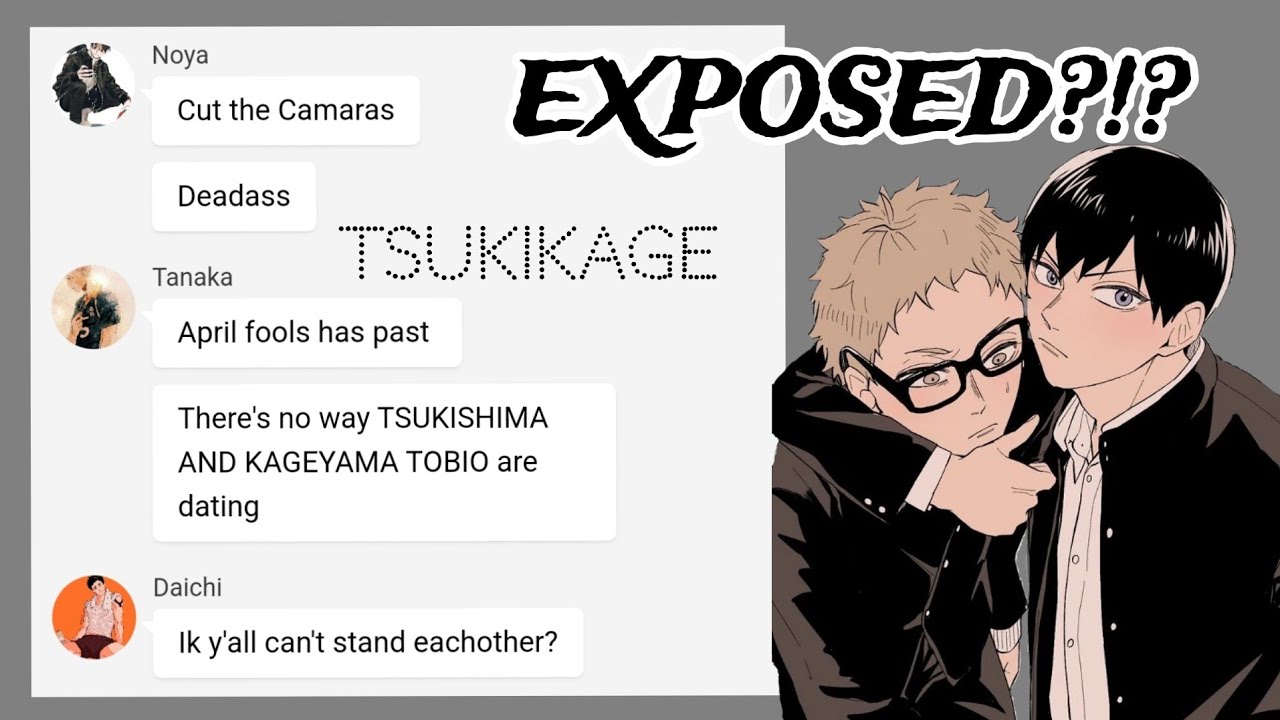 Haikyuu texts: EXPOSED?!? TsukiKage