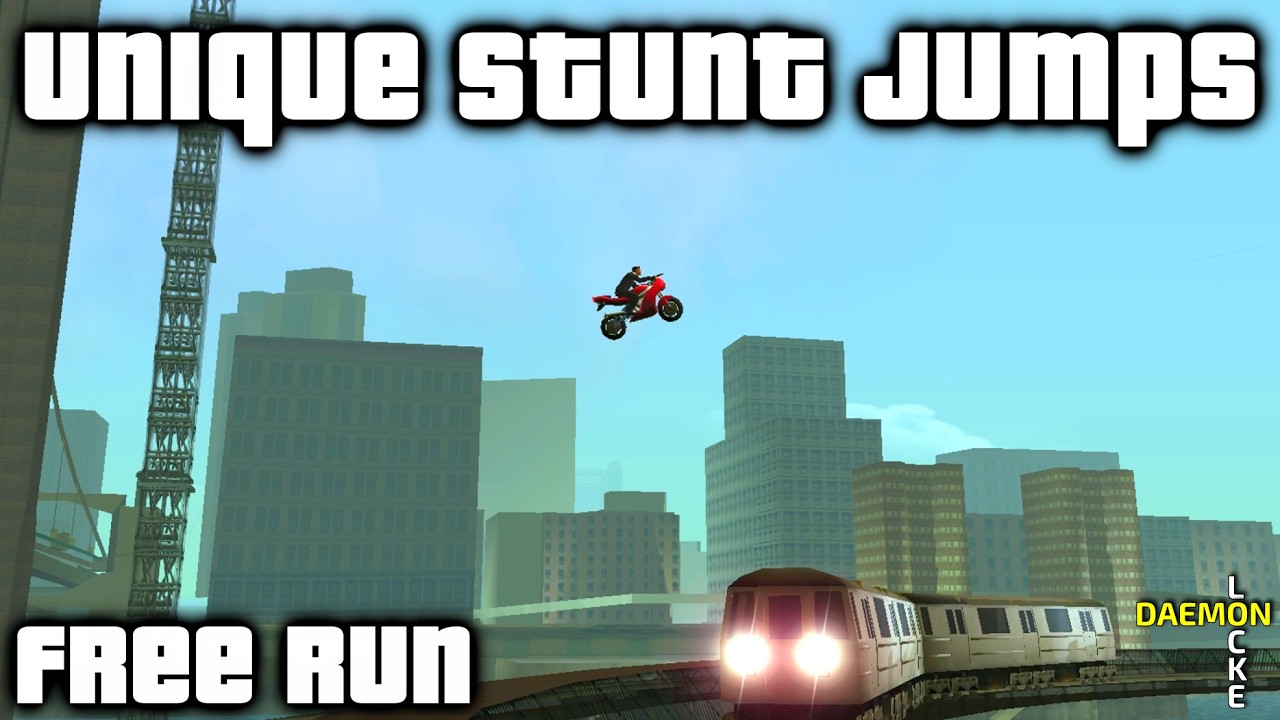 GTA LCS - Unique Stunt Jumps - Best Run