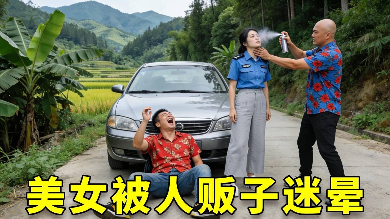 嚣张人贩子迷晕美女想要卖钱，幸好被女保安发现，逃出生天 #正能量 #正能量剧情 #funny #小宾厂长 #弘扬正能量 #弘扬正能量