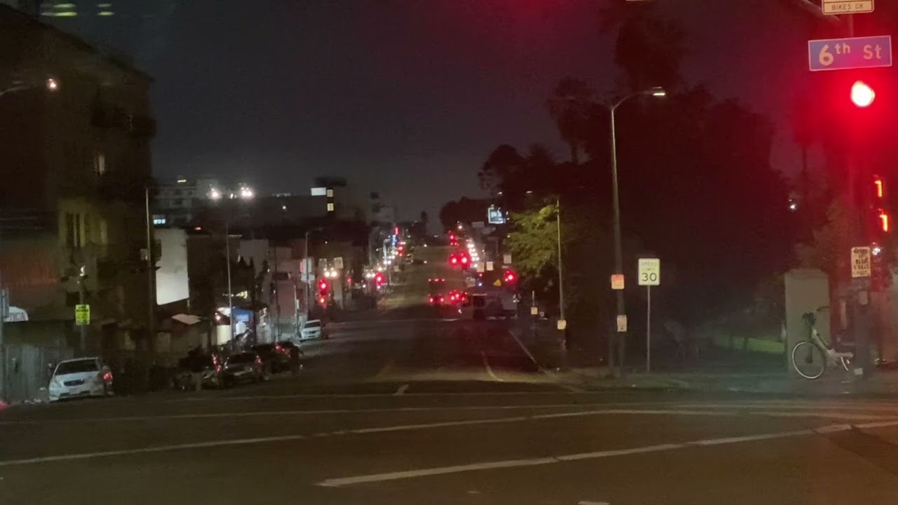 Manejando 🚙 en Alvarado St 02/06/26 2:57 Am #LosAngeles #Alvarado #Night #driving 