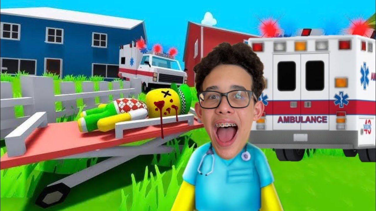 TRABALHANDO EM UMA AMBULÂNCIA POR UM DIA NO WOBBLY LIFE!