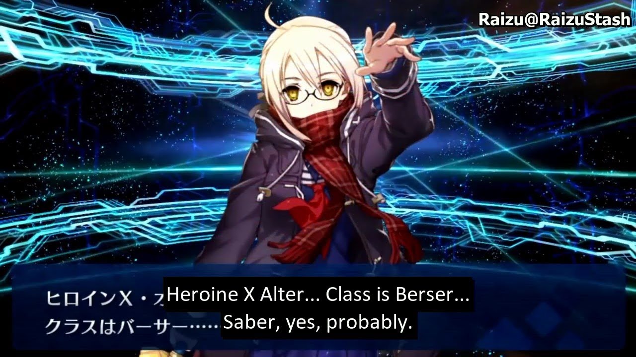 [Fate/Grand Order] Mysterious Heroine X Alter's Voice Lines (with English Subs)