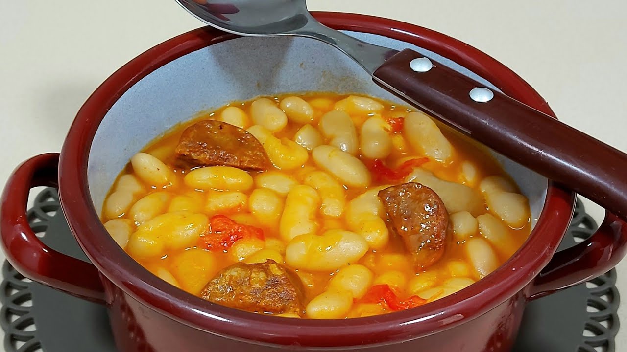 🥣 ALUBIAS CON CHORIZO EN UN MOMENTO 👌TODO EN CRUDO 🌶// BEATRIZ COCINA