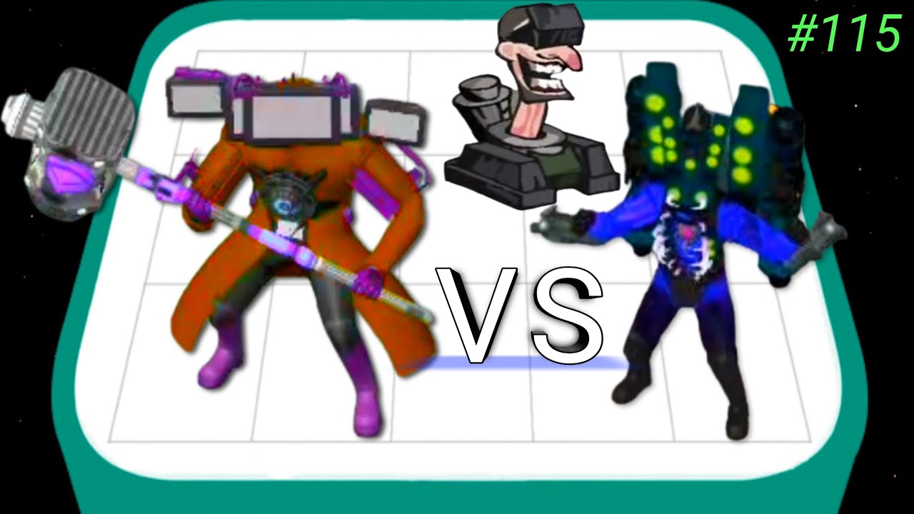 Merge Master Zombie Battle - Merge Titan Clockman vs Drillman Monster Bosses Max Level Part 03