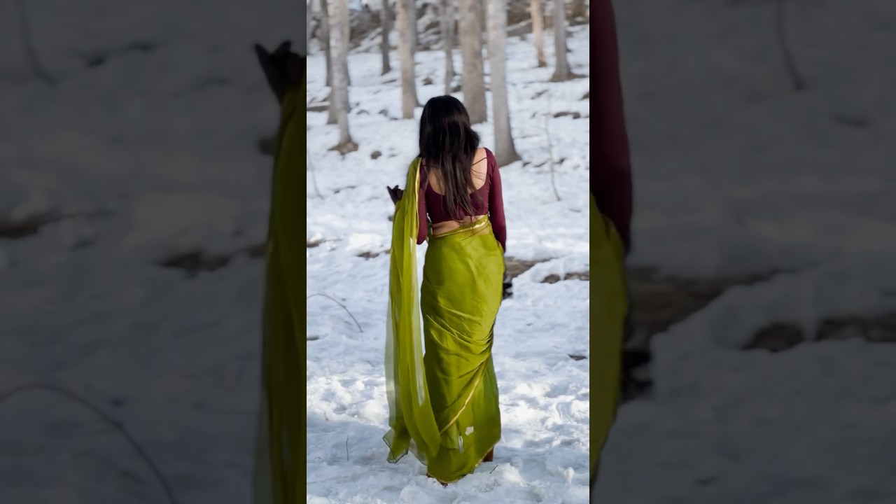 Favorite one ❤️ #manali #himachal #snow #saree #love #trendingshorts #relationshipgoals #song
