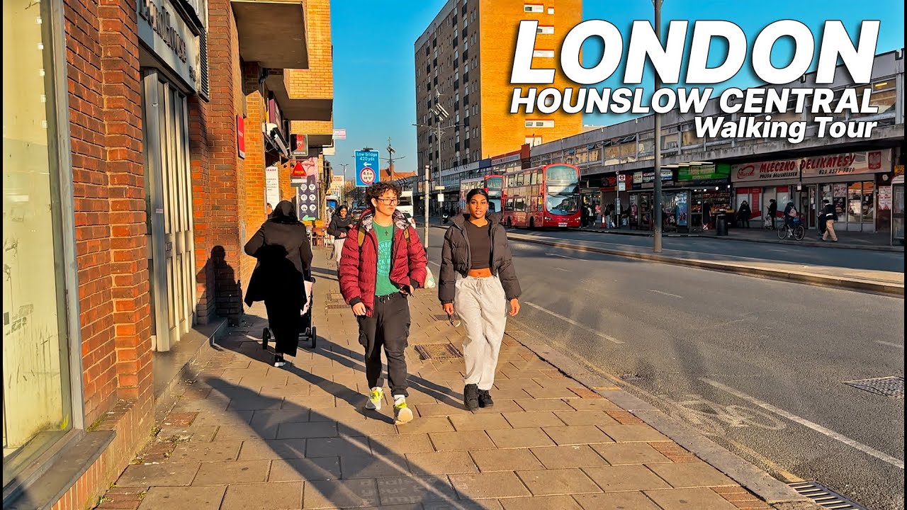 Stroll through Hounslow Central High Street on a sunny winter afternoon | Exploring London Suburbs
