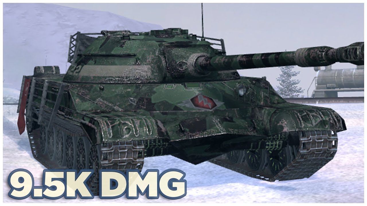 Т-22 Неуловимый • 9.5К УРОНА • 5 ФРАГОВ • WoT Blitz