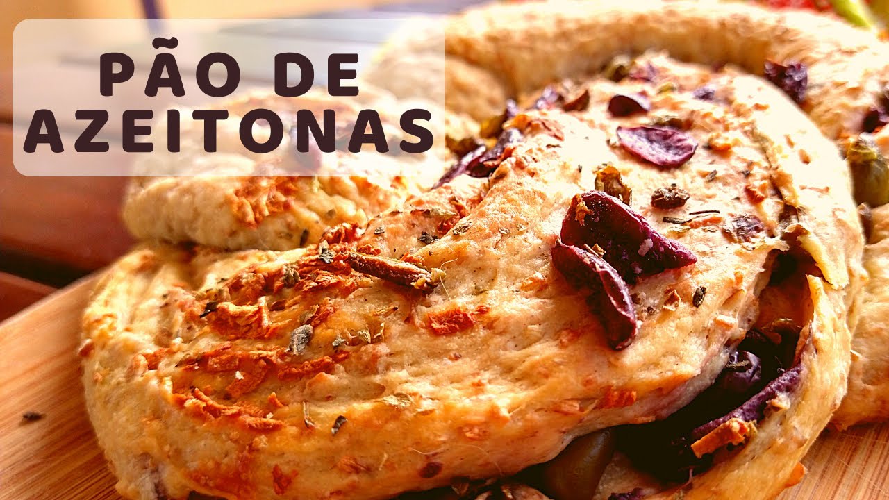 O MELHOR PÃO DE AZEITONAS QUE JÁ COMI NA VIDA || PARECE MASSA FOLHEADA || FÁCIL DE FAZER || VEGANO