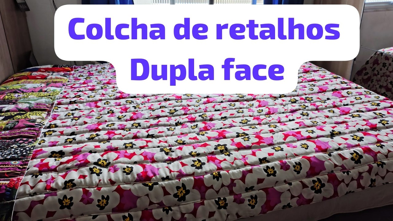 COLCHA DE RETALHOS DUPLA FACE
