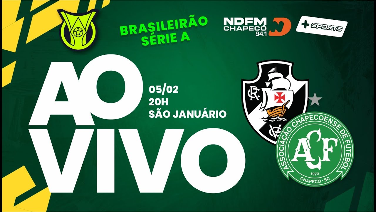 🔴 AO VIVO e COM IMAGENS | VASCO X CHAPECOENSE | CAMPEONATO BRASILEIRO SÉRIE A 2026 | 05/02