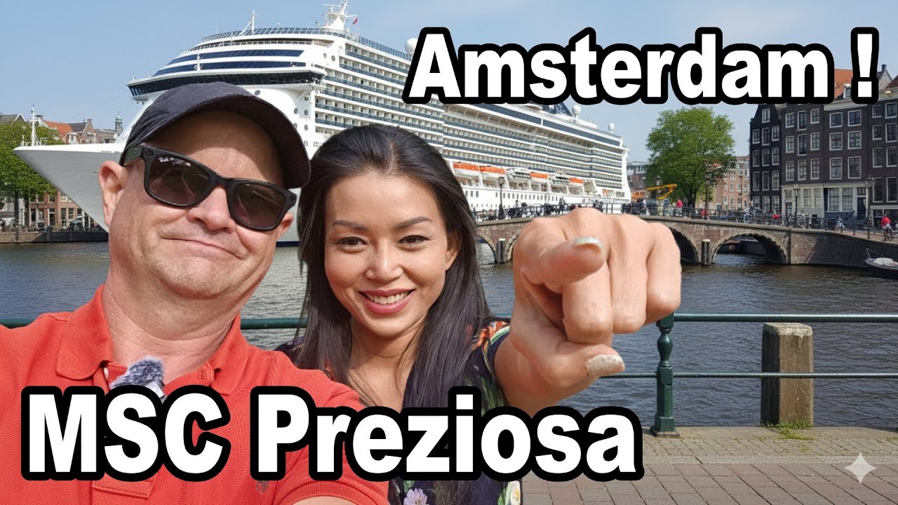 AMAZING MSC Preziosa Sails Into Amsterdam