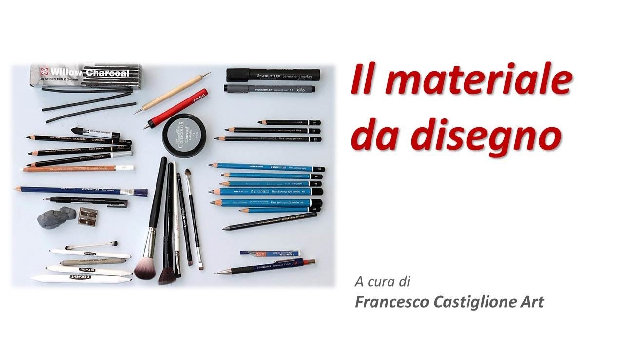 02 Tutorial ritratto - Il materiale da disegno