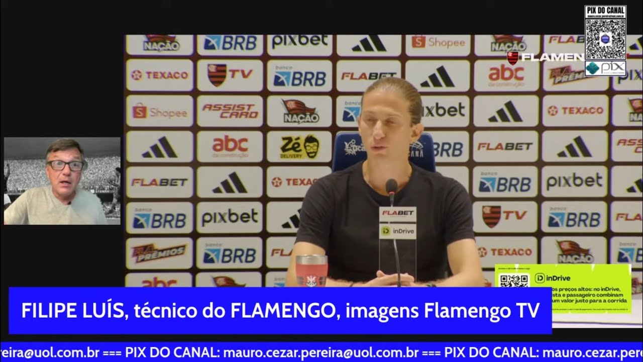 Filipe Lu&iacute;s chuta o balde, critica Pedro e Mauro Cezar reage com espanto. Veja!