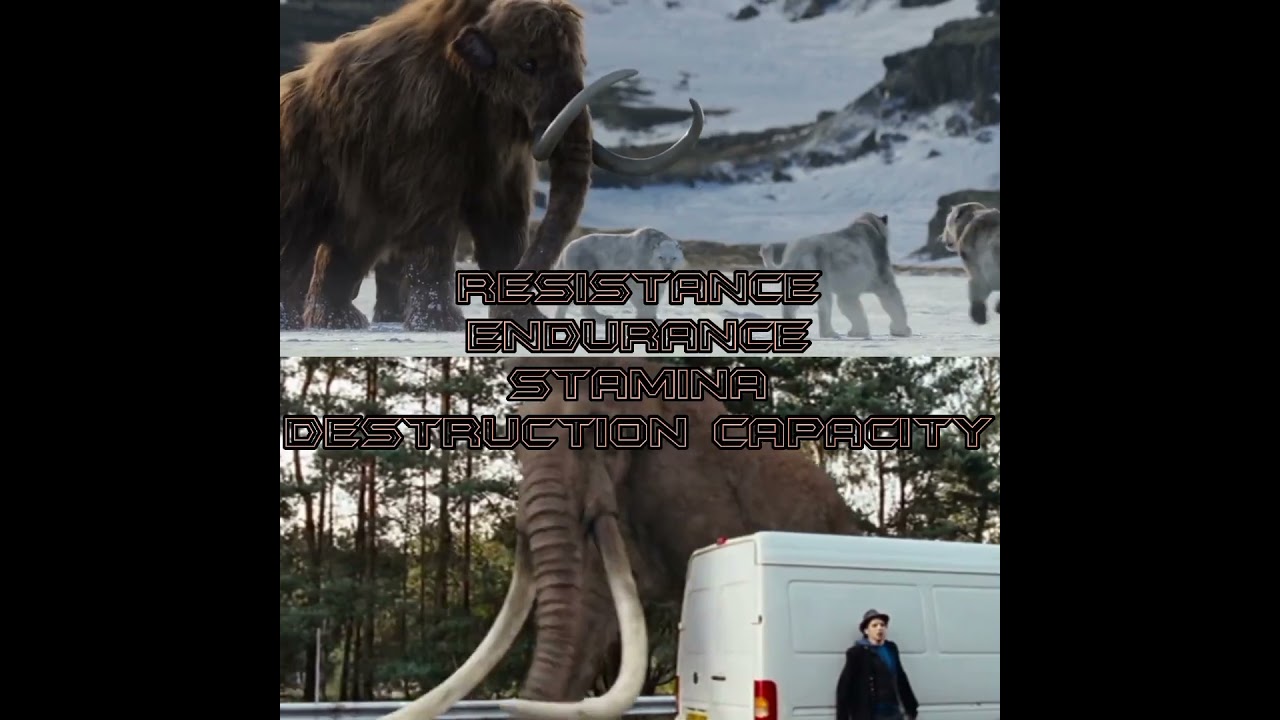 Columbian Mammoth vs Woolly Mammoth #debate #whoisstrongest #edit #vsbattle