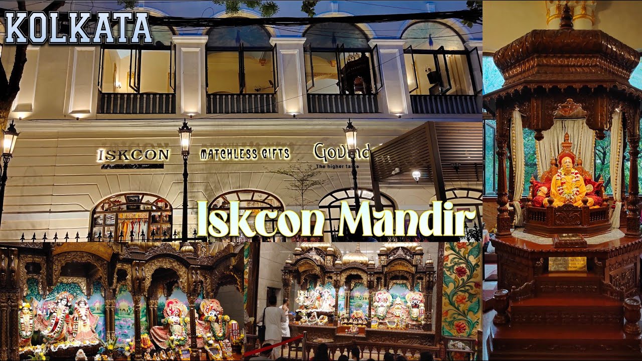 ISKCON Temple Kolkata🛕 | Minto Park ISKCON Mandir 🚩| Govinda Restaurant | Kolkata Iskcon💐💐full tour.