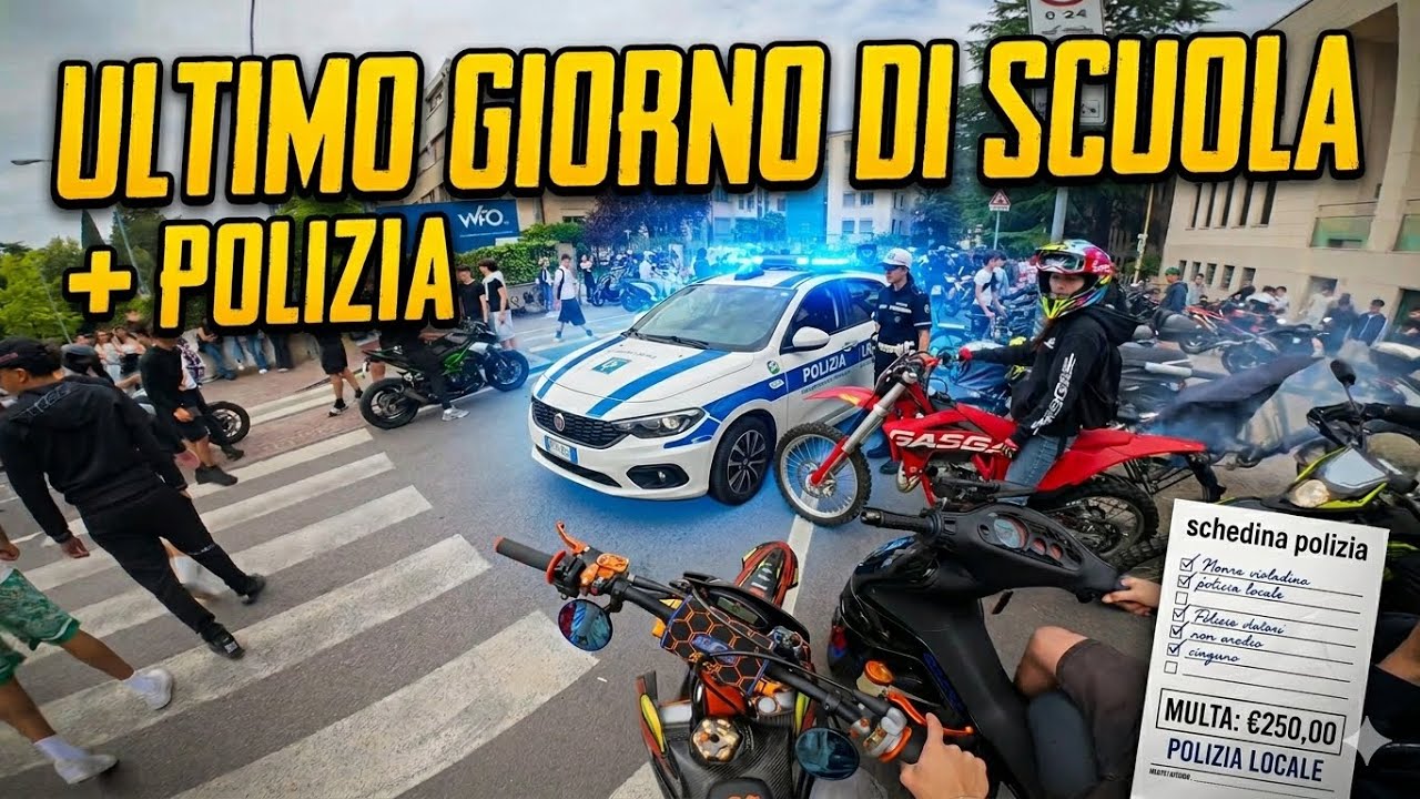 ULTIMO GIORNO DI SCUOLA IN MOTO (con russo) ~ Ktm sx 125 ~ignorante ~