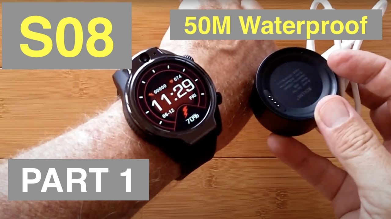 ROLLME S08 1.69” TFT Screen 1360mAh 8MP Cams 3G+32G IP68 Waterproof 4G Smartwatch: Unbox & 1st Look