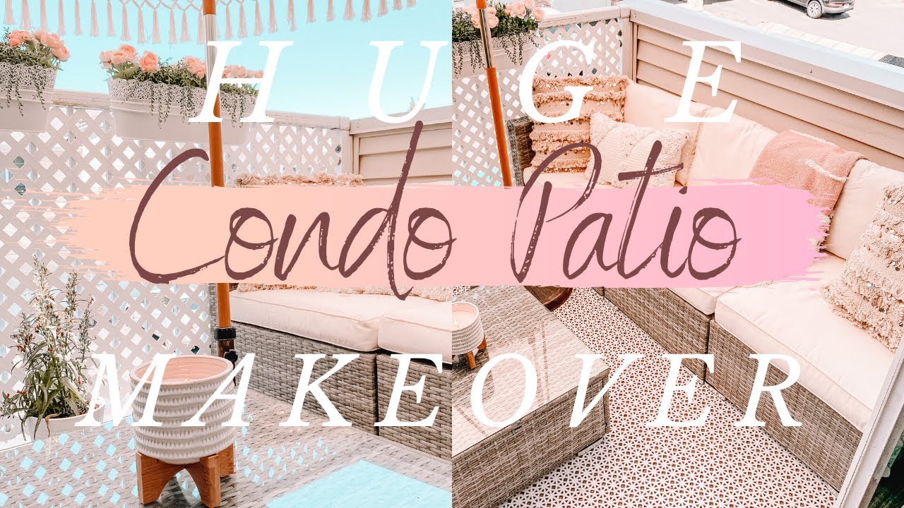 Huge Condo Patio Transformation! Patio makeover ideas on a Budget! World Market & Ikea Decor Haul!
