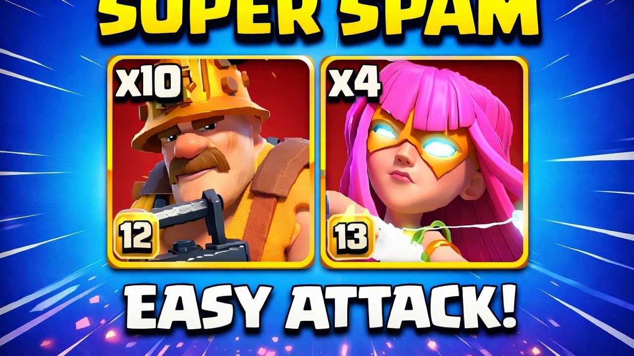 Thế Sơn Coc | Super Miner Attack Town Hall 18 | Clash of Clans