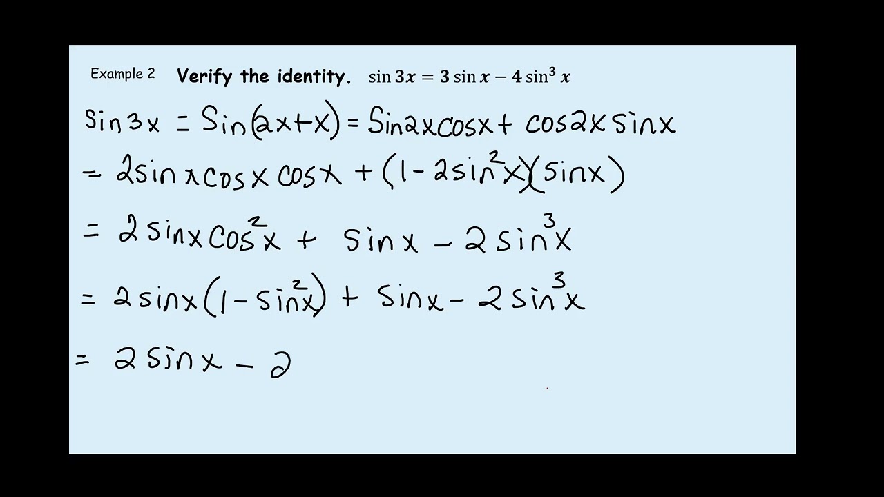 Precalculus Sections 5.3 and 5.4