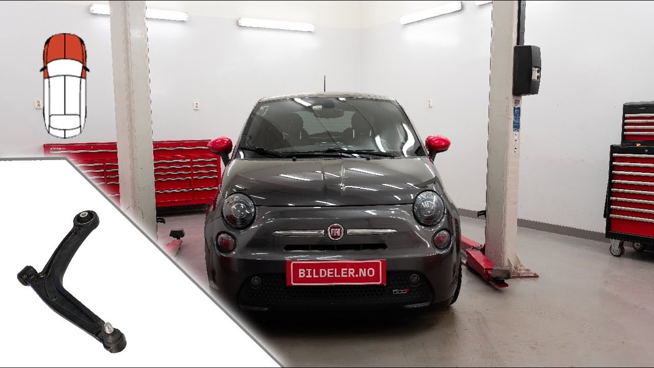Fiat 500 Hvordan bytte b&aelig;rebru foran - 2008 og nyere modeller