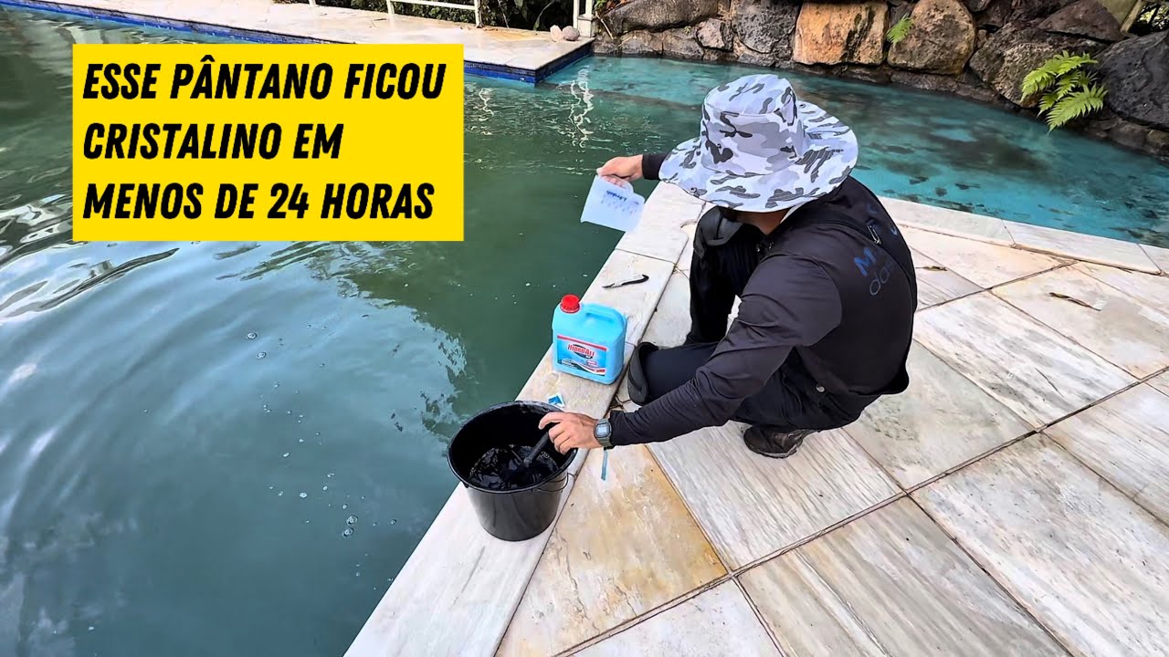 Como recuperar a água da piscina quando está verde - mostro do início ao fim
