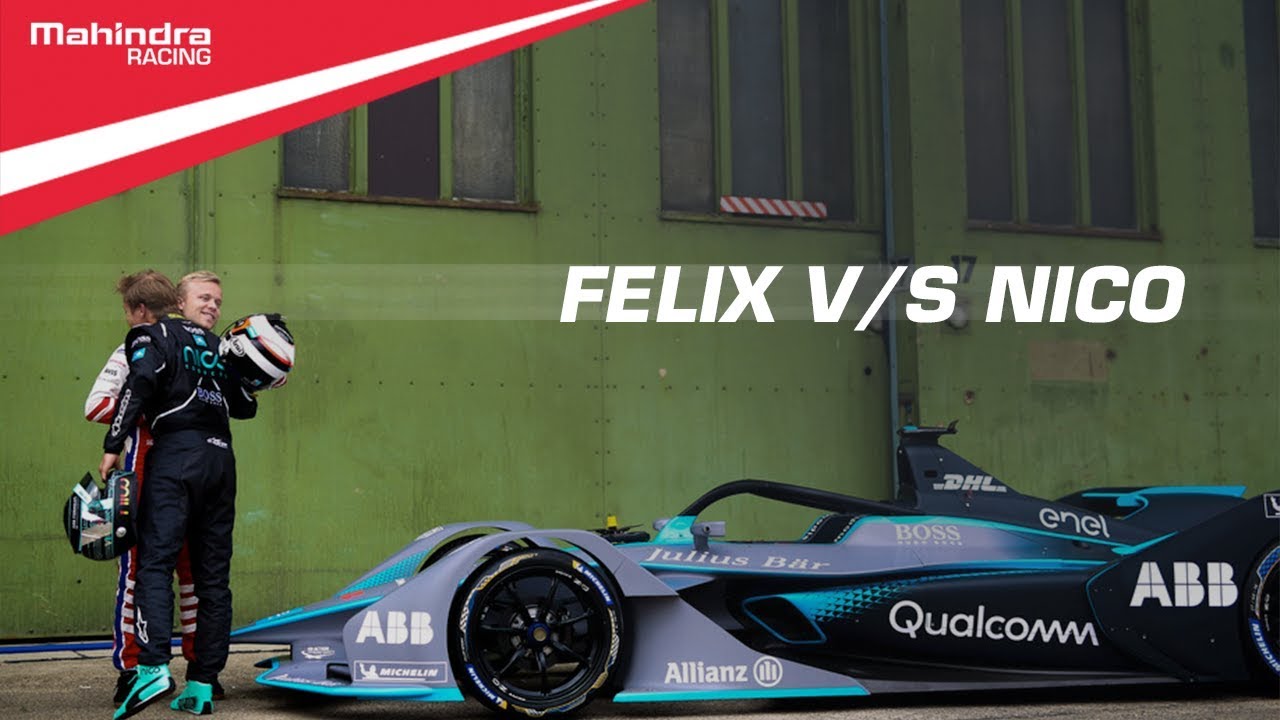 Gravity or Electricity: Nico Rosberg and Felix Rosenqvist Find Out Which is Faster | Mahindra Racing