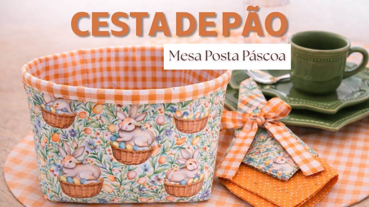 Mesa posta de Páscoa: Cesta de pão