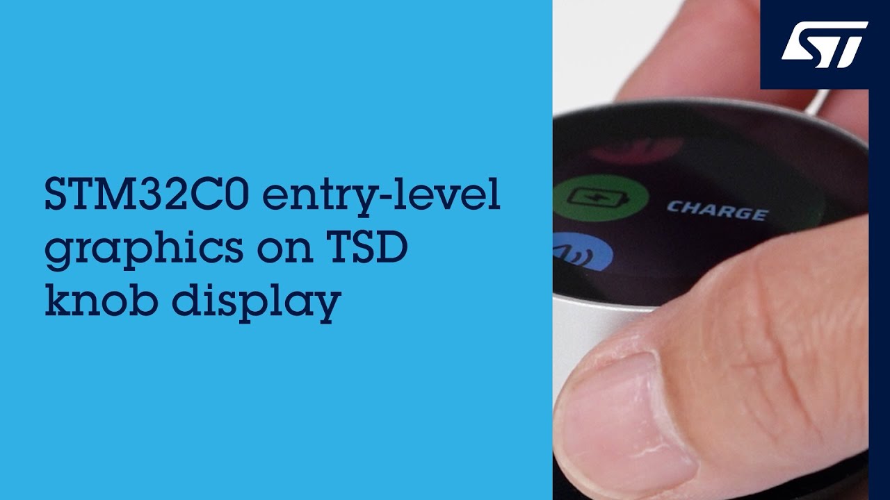 Demo: STM32C0 entry-level graphics on TSD knob display