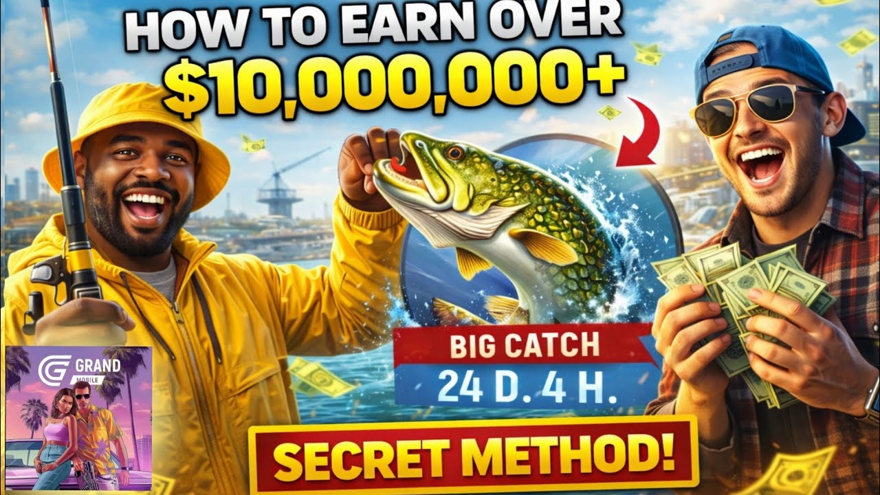 How to Earn Over $10,000,000 from BIG CATCH EVENT | Grand Mobile RP 💰 | (Real Method)