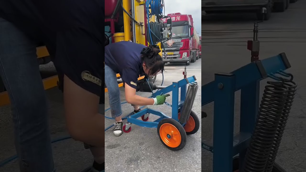 Truck Puncture Tire Replacement Outdoor Rescue!