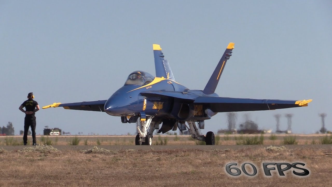F-18 Blue Angels at MCAS Miramar. Sunday Show. 2019. 60fps