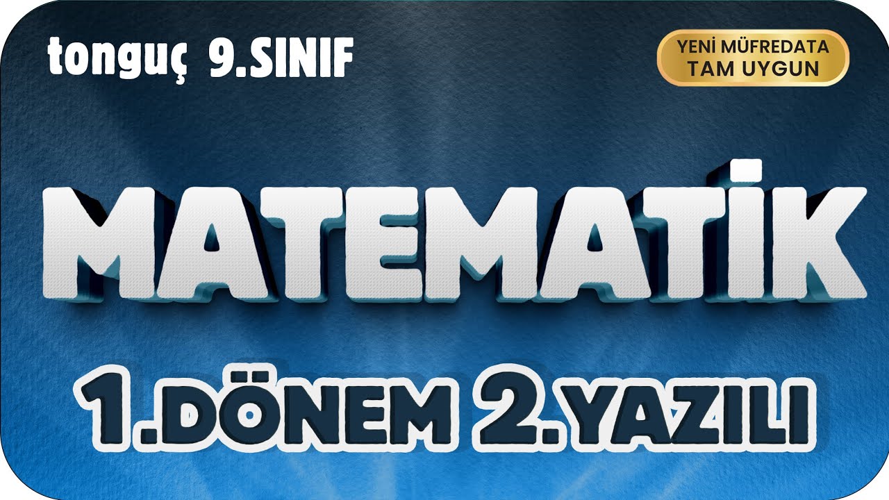 9. Sınıf Matematik 1. Dönem 2. Yazılıya Hazırlık 📑 #2026