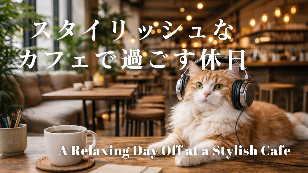 スタイリッシュなカフェで過ごす休日|A Relaxing Day Off at a Stylish Cafe|カフェBGM
