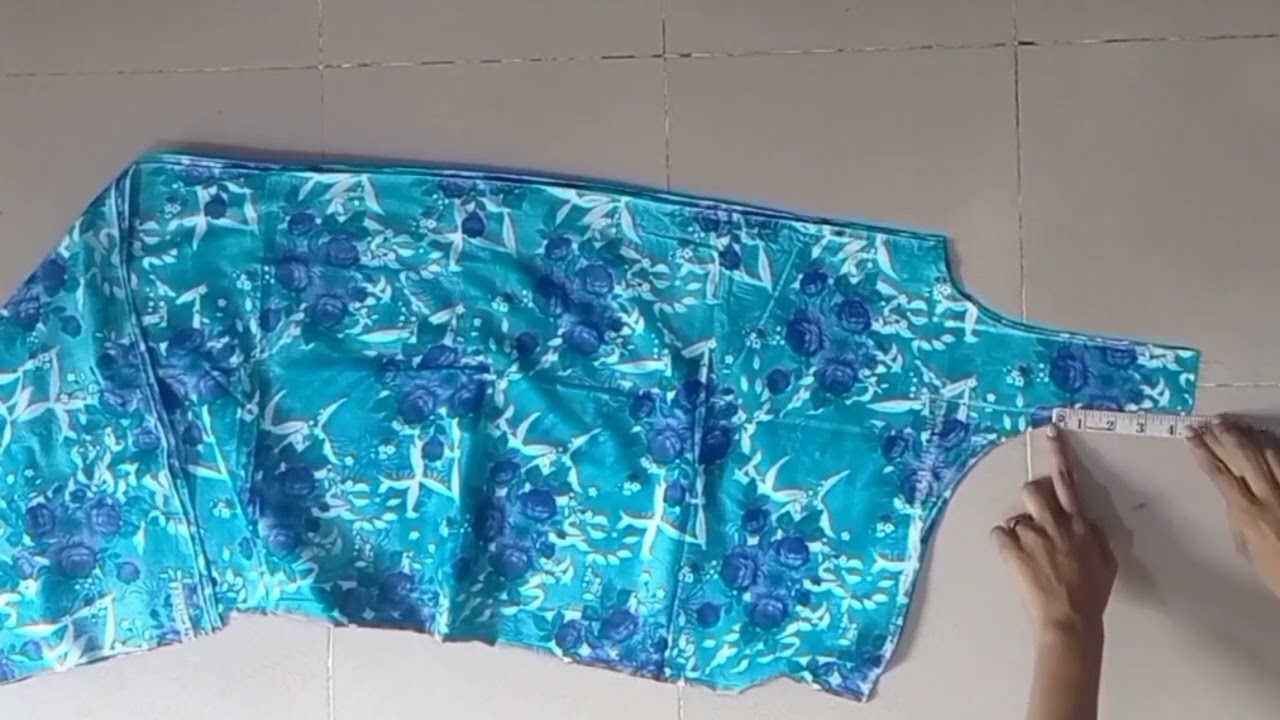 সহজ নিয়মে গোলগলা মেক্সি কাটিং এবং সেলাই / Mexi Cutting & Stitching @stylebyruna