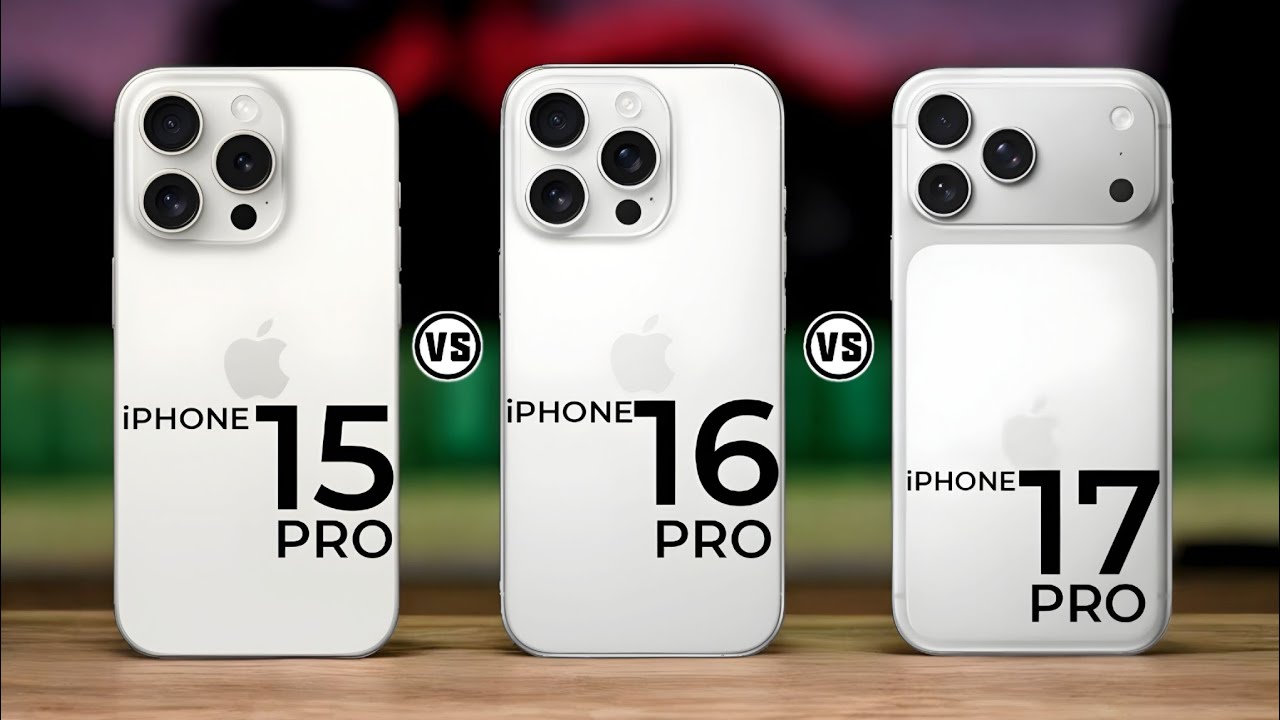 iPhone 15 Pro Vs iPhone 16 Pro Vs iPhone 17 Pro   #Trakontech 