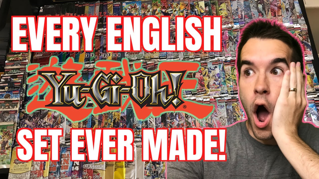 Opening Every Pack Of Yugioh Cards EVER MADE!