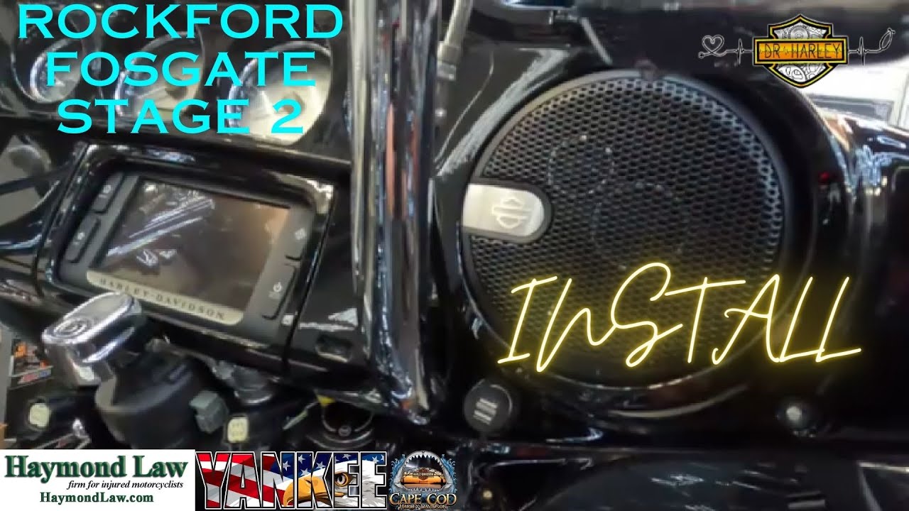 Установка Rockford Fosgate Stage II на 15 Street Glide Special.