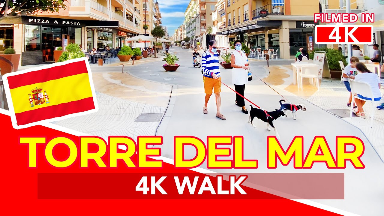 TORRE DEL MAR SPAIN 🇪🇸 Costa Del Sol, Spain Walk in 4K