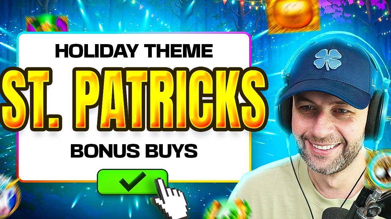 WE TRIED ST. PATRICK'S THEMED GAMES & got a MAX BET BONUS!!