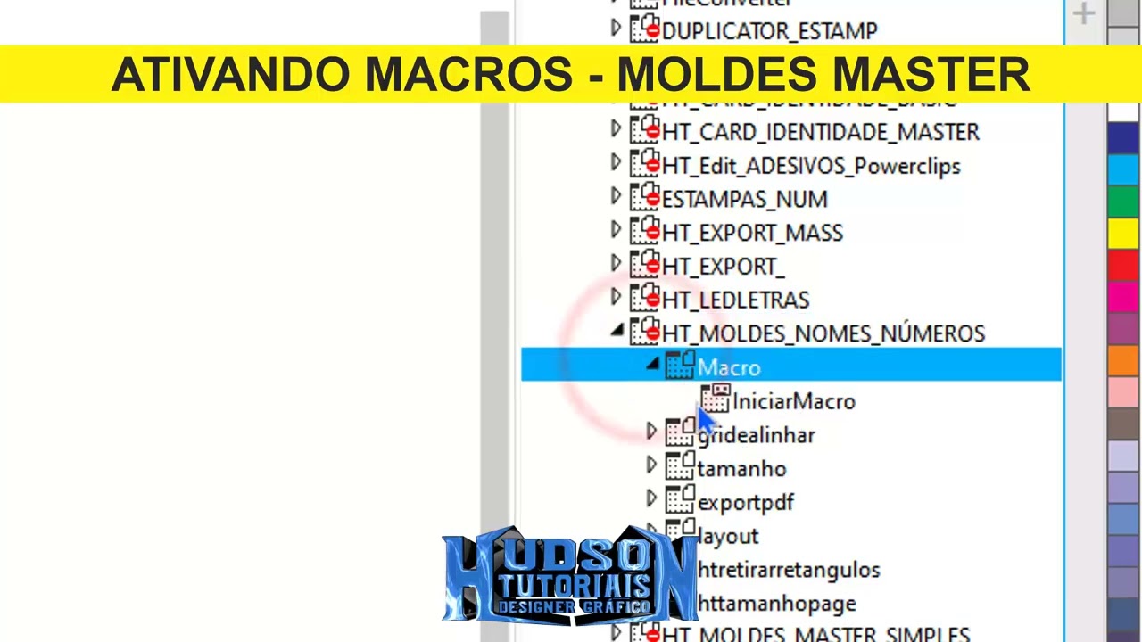 DICA DE COMO ATIVAR MACROS - MOLDES MASTER COREL DRAW 