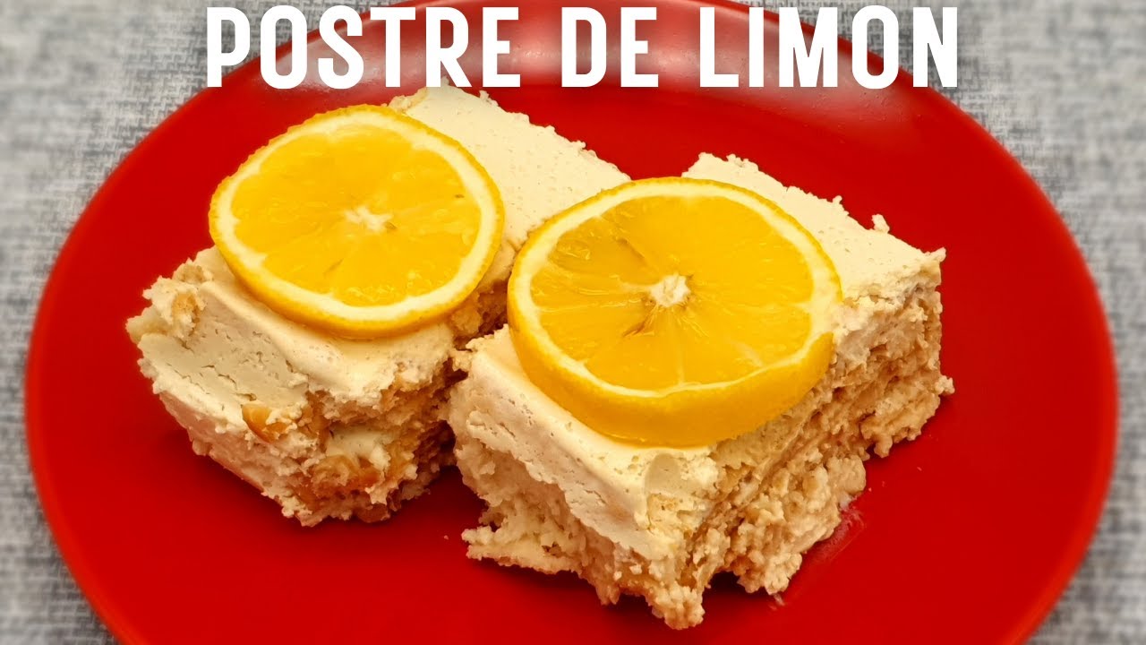 Postre de limón con solo 4 ingredientes | Receta fácil y rápida | La Cocina de Liz